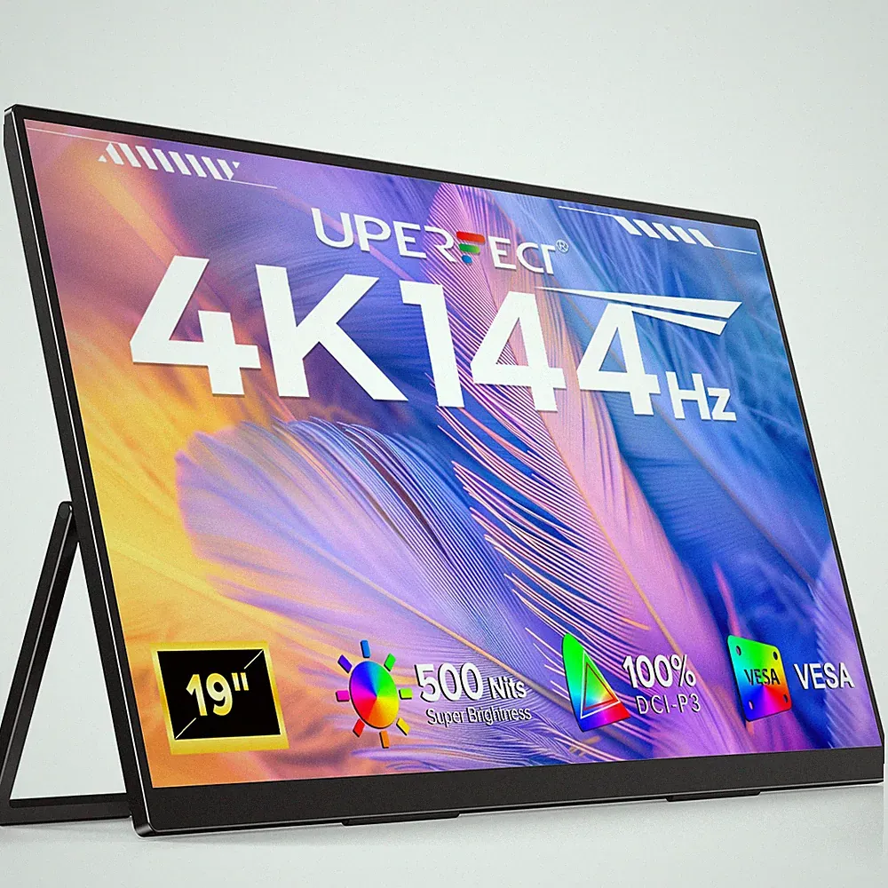 UPERFECT 19" QLED 4K Monitor 3840x2160 Portable Screen Laptop USB C Monitor