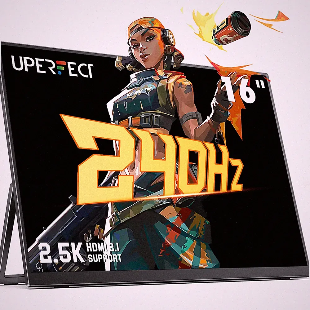 UPERFECT 2.5K 240Hz Portable Gaming Monitor 16" 2560*1600 QHD IPS LCD Screen