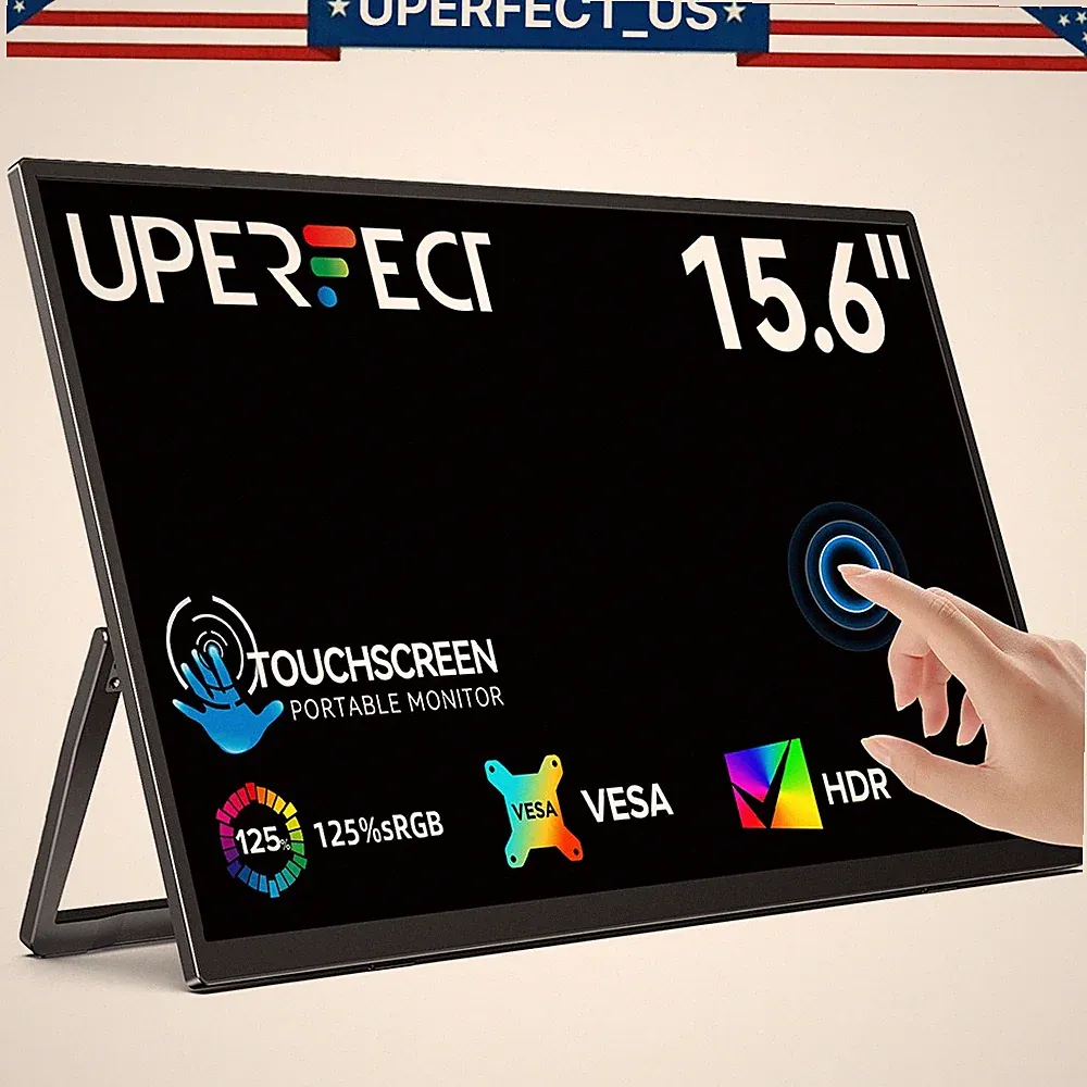 UPERFECT 2026 15.6" Touchscreen Portable Monitor 1080P For Xbox PS Gaming Switch