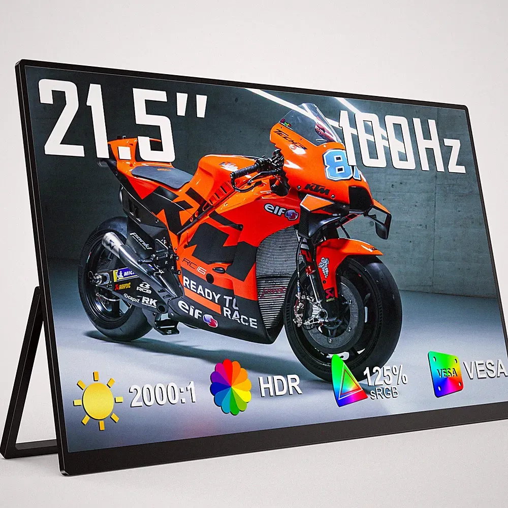 UPERFECT 21.5" 100Hz Monitor 1920x1080 Portable Monitor Gaming Screen fr PS Xbox