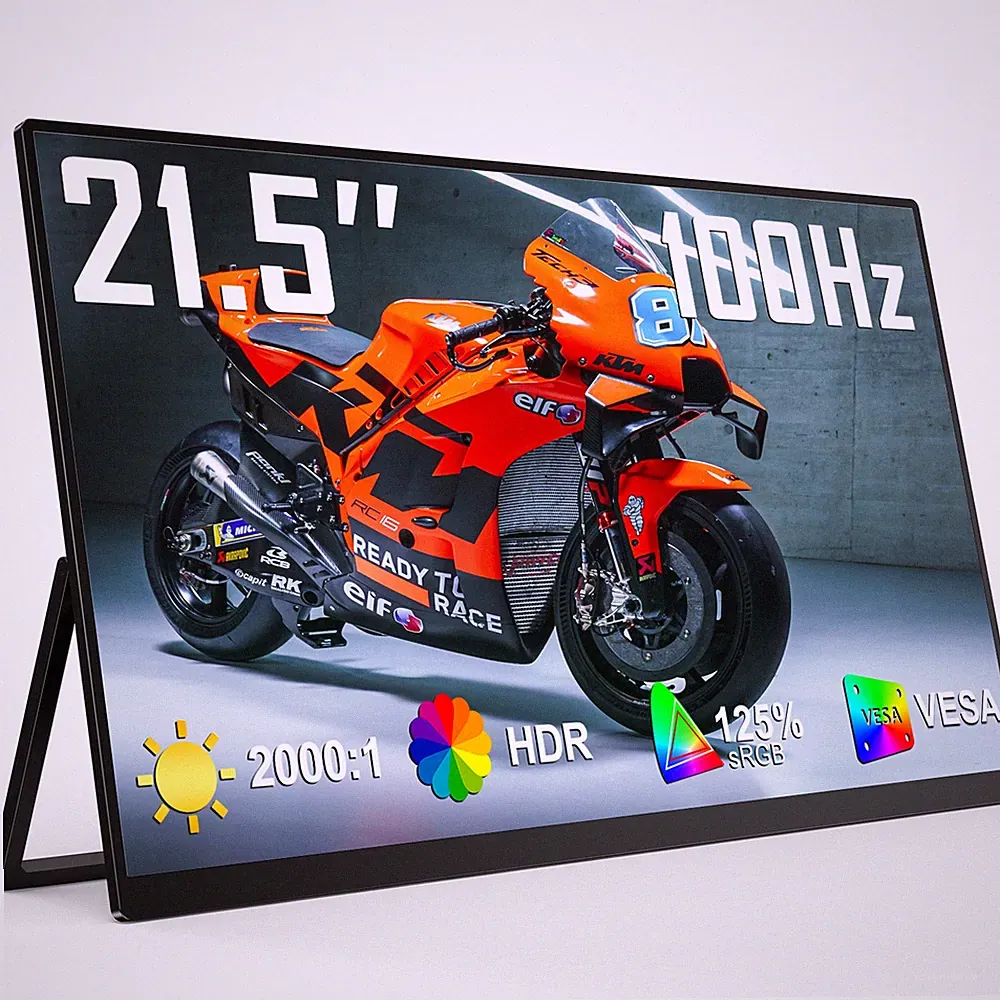 UPERFECT 21.5" 100Hz Monitor 1920x1080 Portable Monitor Gaming Screen fr PS Xbox