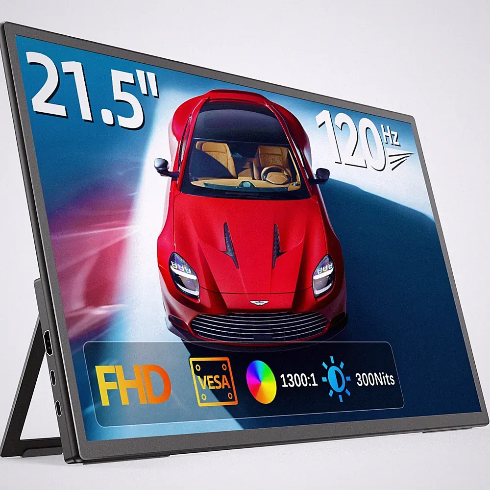 UPERFECT 21.5" 120Hz Gaming Monitor 1920x1080 USB-C Portable Screen for PS4/5