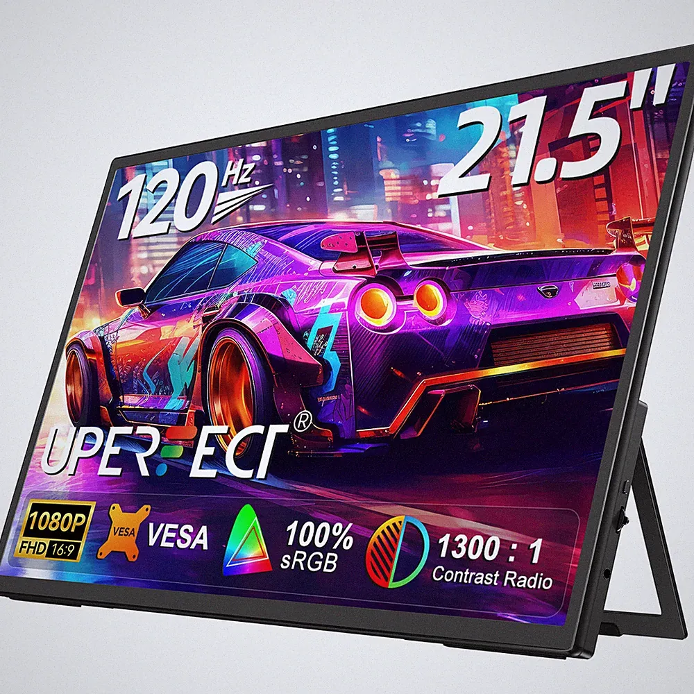 UPERFECT 21.5" Portable Computer Monitor 120Hz 1080P Monitor LCD Gaming Display