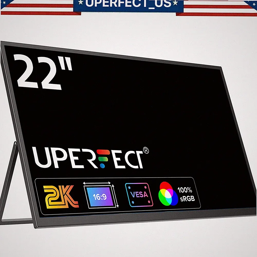UPERFECT 22" 1440P Computer Gaming Monitor HDMI USB C w/VESA For SAMSUNG DEX PS5
