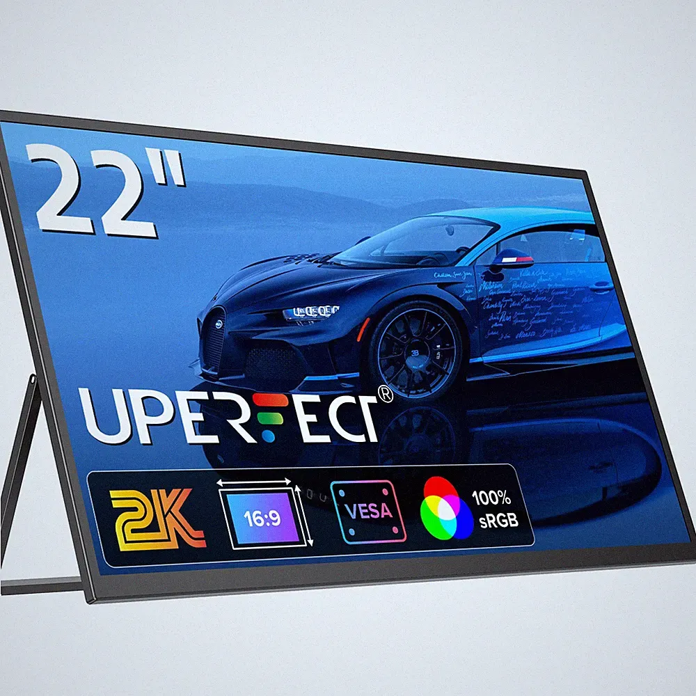 UPERFECT 22 Inch Portable Monitor Computer Gaming Display 100% sRGB 2560x1440
