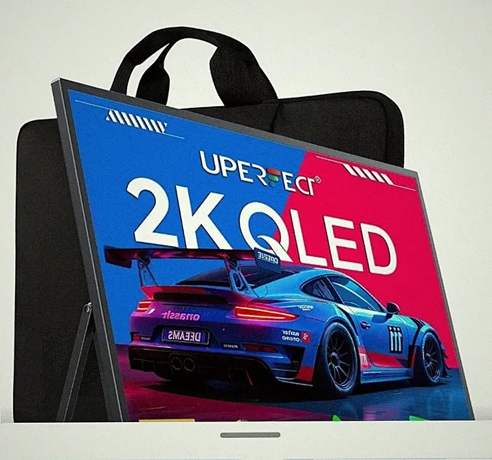 UPERFECT 22in QLED 2K 2560x1440 HDR Matte Portable USB-C Mini HDMI VESA