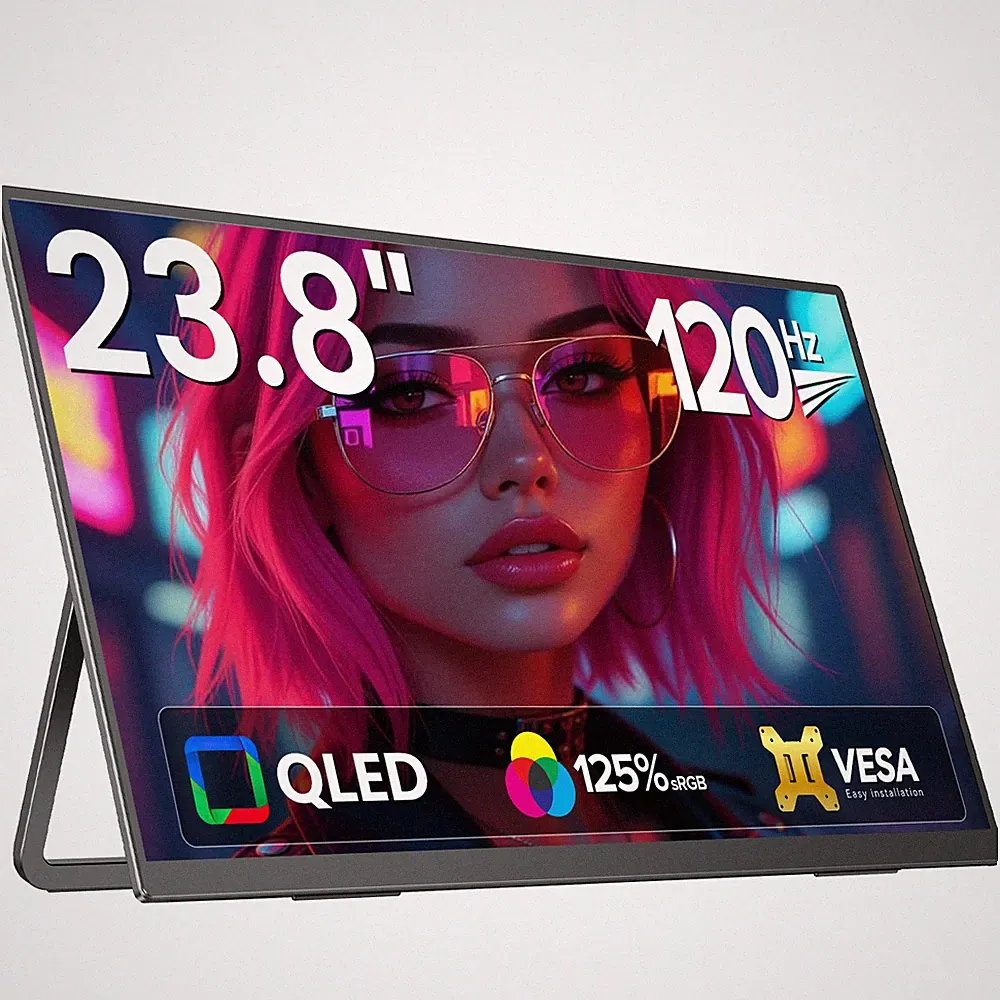 UPERFECT 23.8" 120Hz Larger Portable Monitor Second Gaming Monitor 1920 * 1080