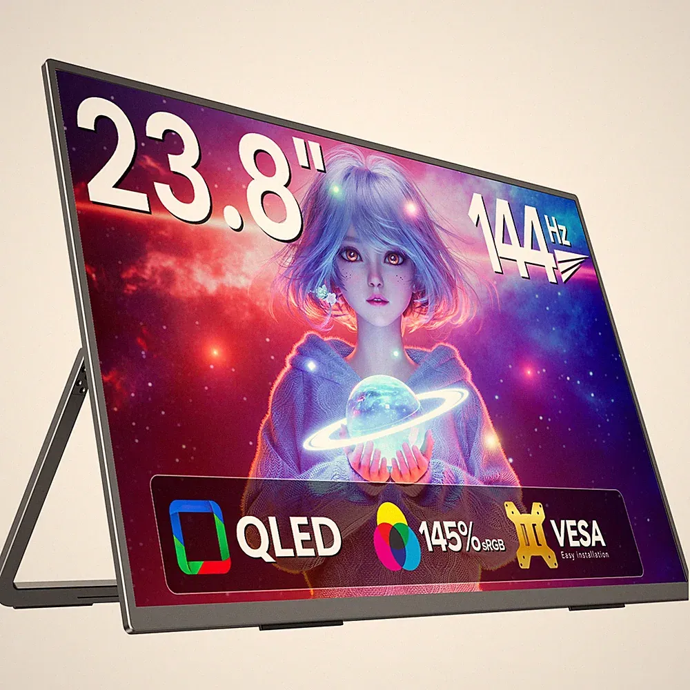 UPERFECT 23.8" 1920*1080 144Hz Gaming Monitor Portable Monitor USB C Monitor