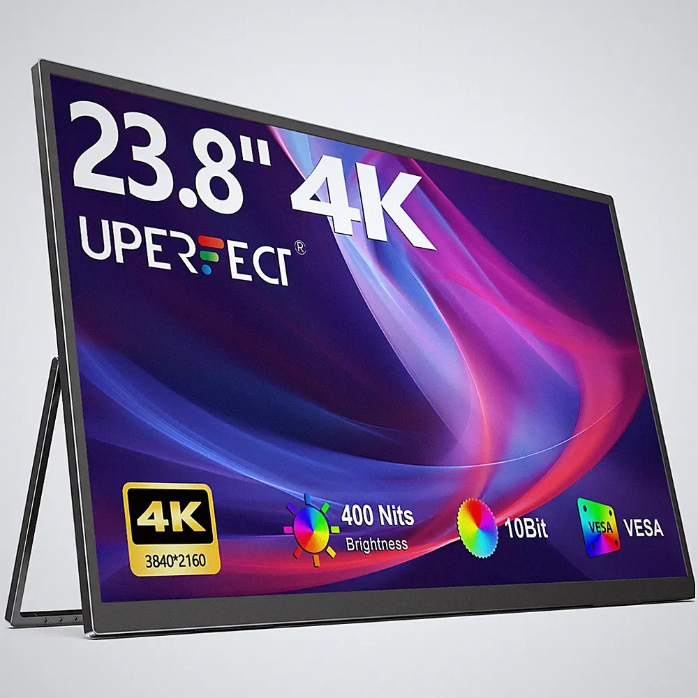 UPERFECT 23.8" 4K Gaming Monitor 3840x2160 Portable Monitor IPS Laptop Screen