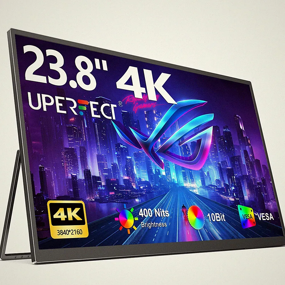 UPERFECT 23.8" 4K Monitor Display Monitor IPS Screen 3840x2160 USB C Monitor