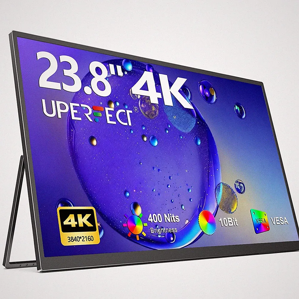 UPERFECT 23.8" Portable Gaming Monitor 4K UHD External Display For Xbox PS 4 5