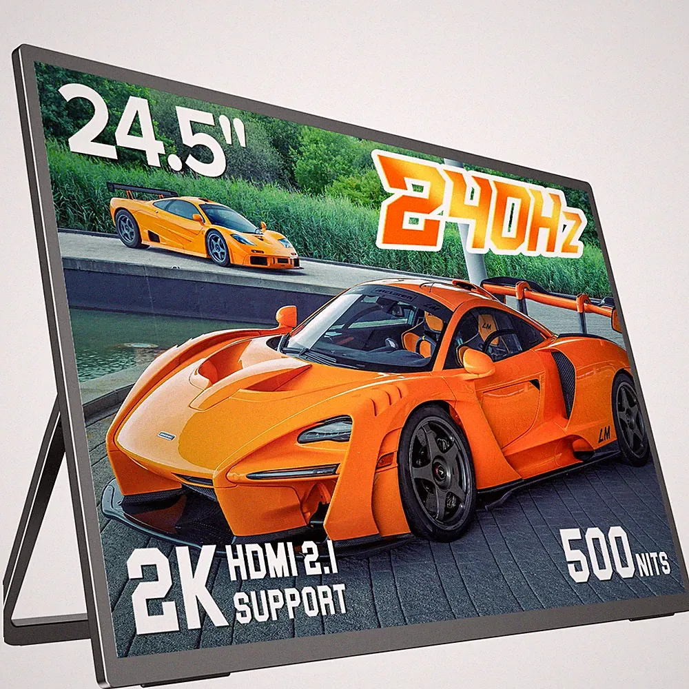 UPERFECT 24.5" 2560x1440 240Hz Portable Monitor QLED USB C Gaming Screen 500nits