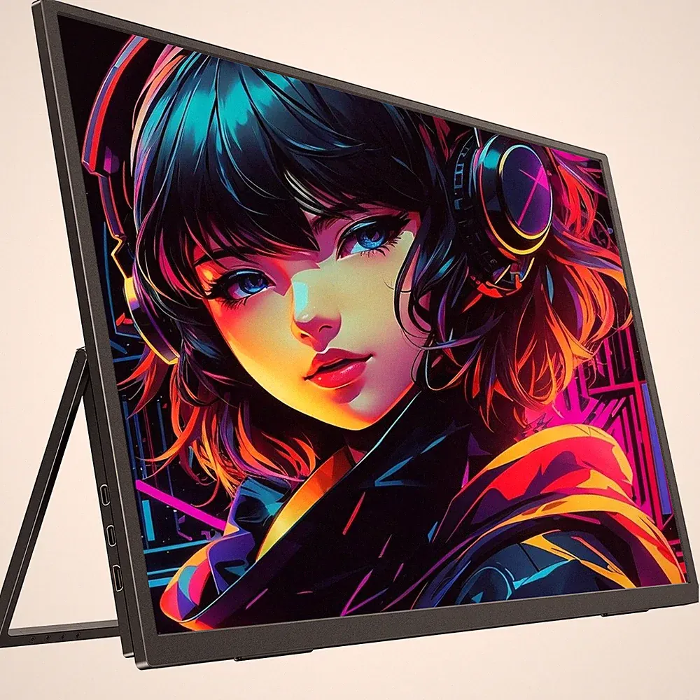 UPERFECT 24.5" 2K 165Hz Portable Monitor w/Adjustable Stand QHD FreeSync Screen