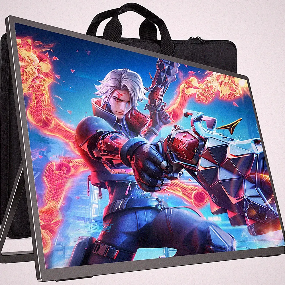 UPERFECT 24.5" 2K 240Hz Portable Gaming Monitor Kickstand Display Larger Screen