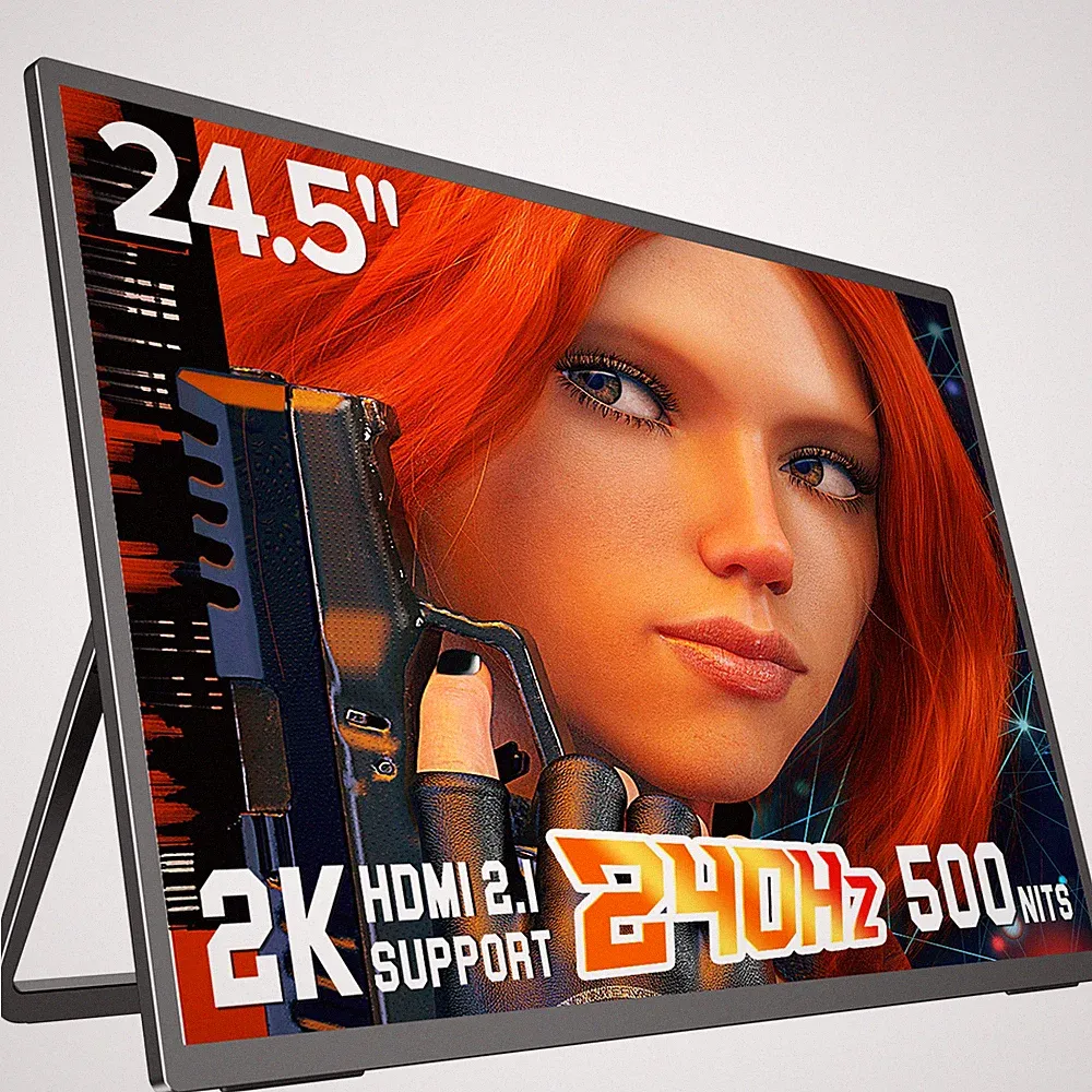 UPERFECT 24.5 Inch 2K 240Hz Portable Gaming Monitor QLED USB-C External Display