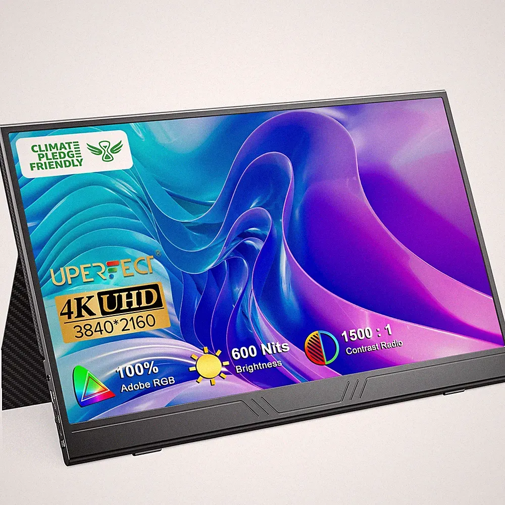 UPERFECT 4K Portable Monitor 15.6" Gaming Monitor 600nits HDMI/USB-C 100%Adobe