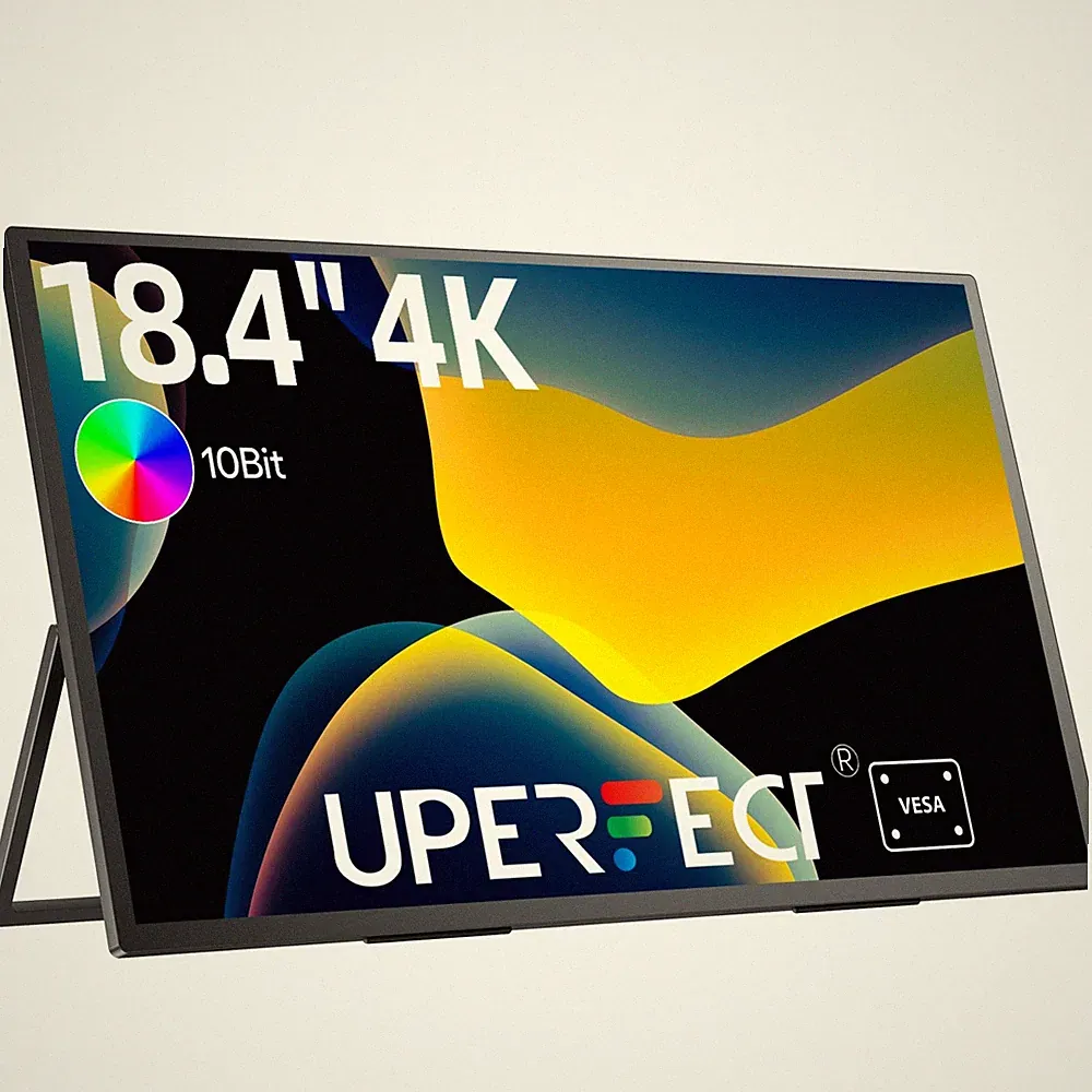 UPERFECT 4K Portable Monitor 18.4" Gaming Monitor 3840x2160 HDMI USB C Screen