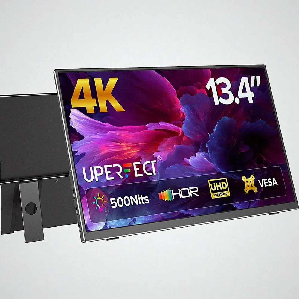 UPERFECT 4K Portable Monitor For Laptop 3840x2400 Display 16:10 100% sRGB w/VESA