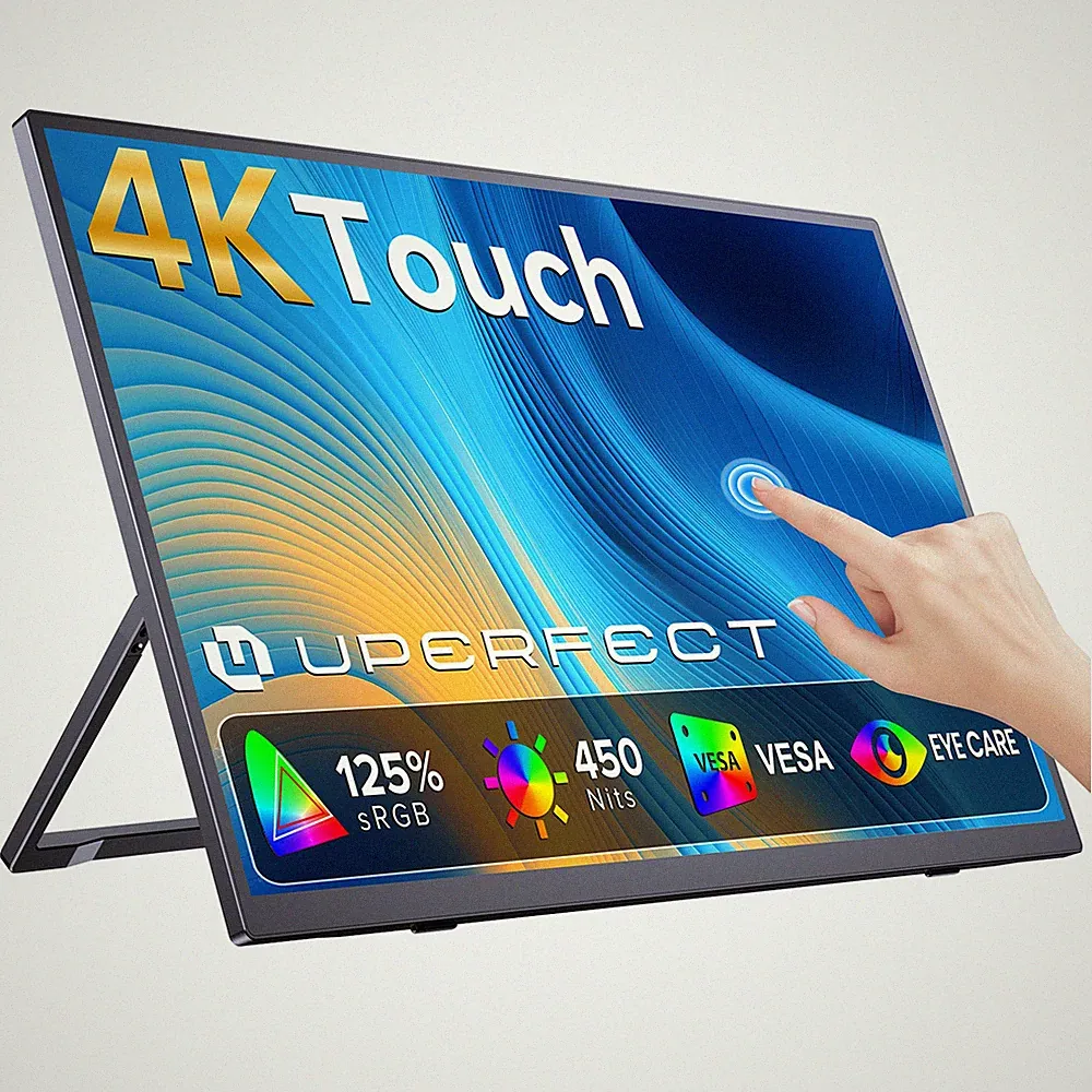 UPERFECT 4K Portable Monitor Touchscreen 15.6" 3840*2160 Ultra HD Travel Screen
