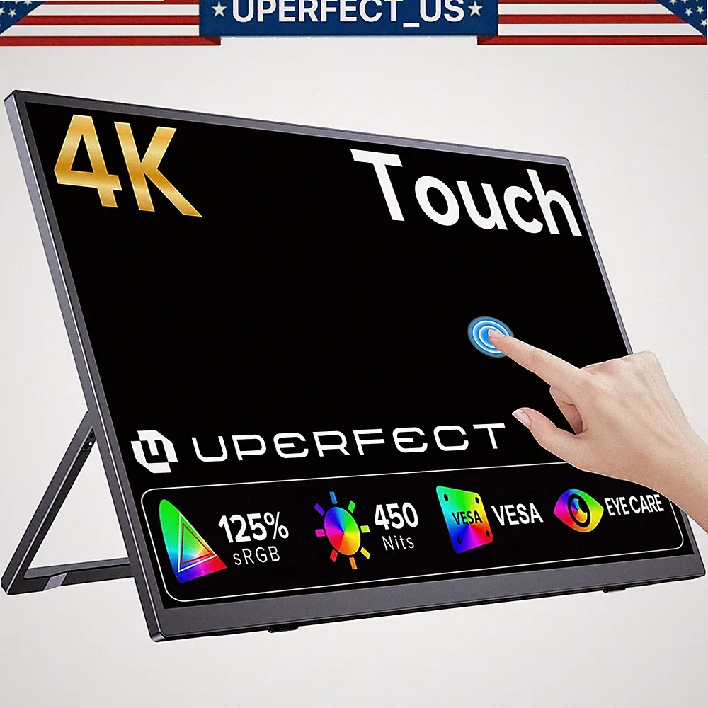Portable Monitor 15.6" Touch 4K UHD Tragbarer Gaming Monitor IPS Bildschirm HDMI