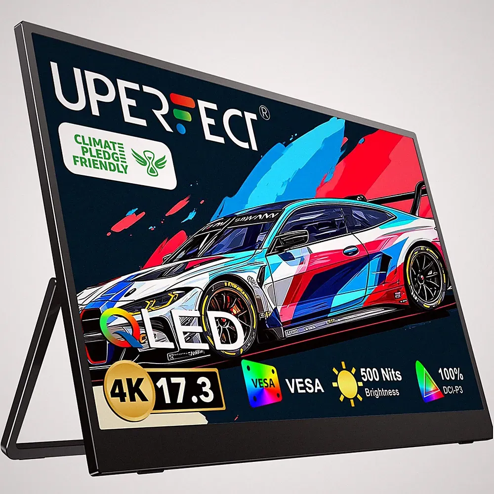 UPERFECT 4K UHD Portable Monitor 17.3" FreeSync HDR IPS Display Eye Care Screen
