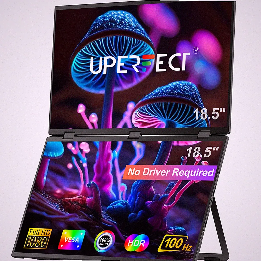 UPERFECT Delta 18.5 100Hz Portable Monitor Extender Dual Screen 1080P For Laptop