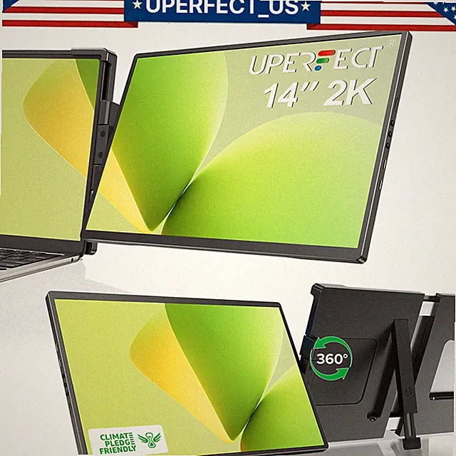 UPERFECT Laptop Screen Extender, 2K 14" 2240x1400 QHD IPS Portable Monitor 2026