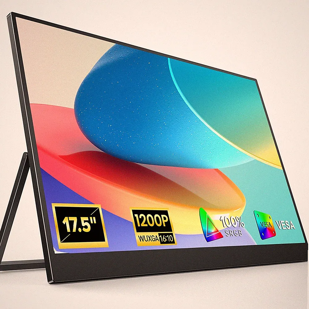 UPERFECT Portable Monitor 17.5 Inch 1920 * 1200 Larger Monitor Screen Display