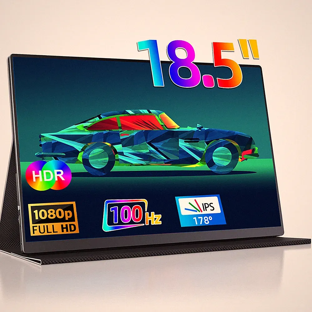 UPERFECT Portable Monitor 18.5" 100Hz Gaming Monitor 1920x1080 USB-C HDMI for PS