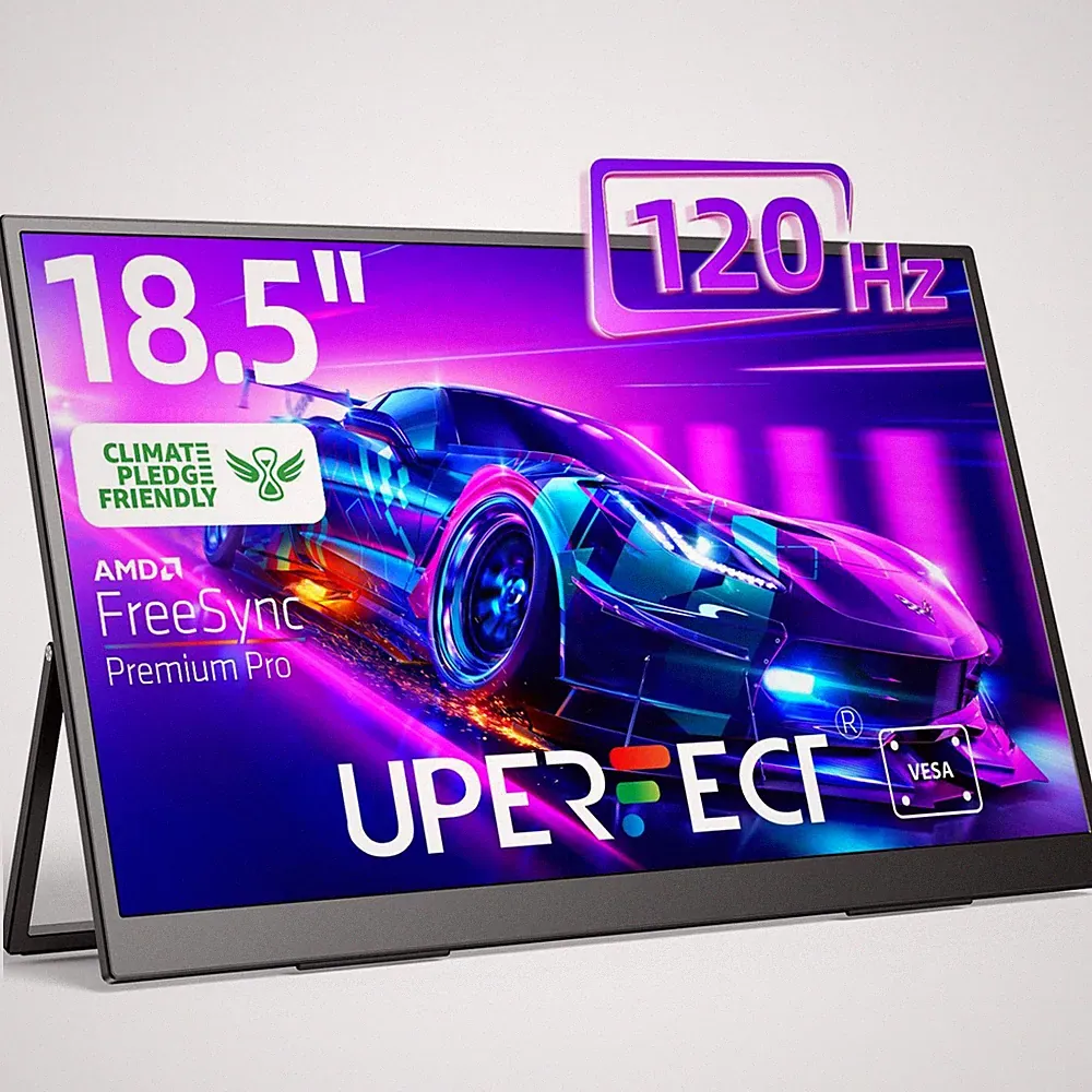 UPERFECT Portable Monitor 18.5 Inch 1920 x 1080 120Hz Gaming Monitor IPS-Display