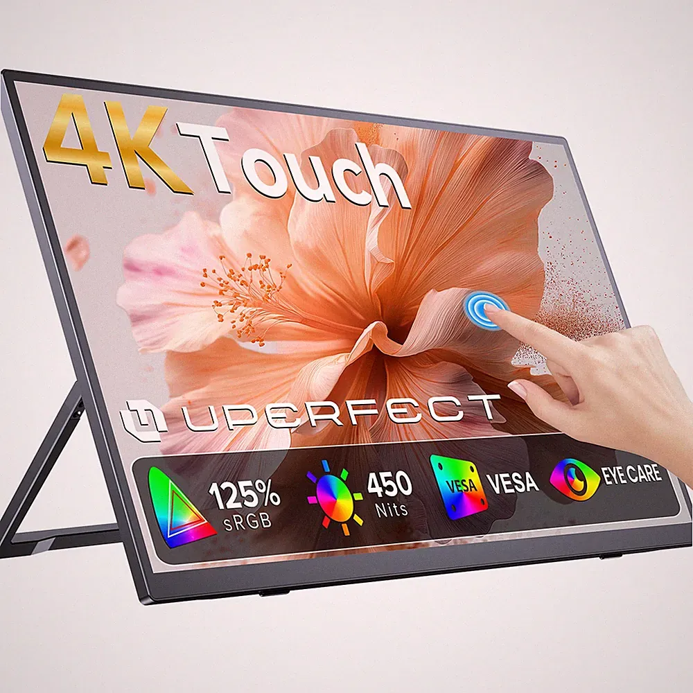 UPERFECT Touchscreen 4K Portable Monitor 15.7" Kickstand Display For Laptop PC