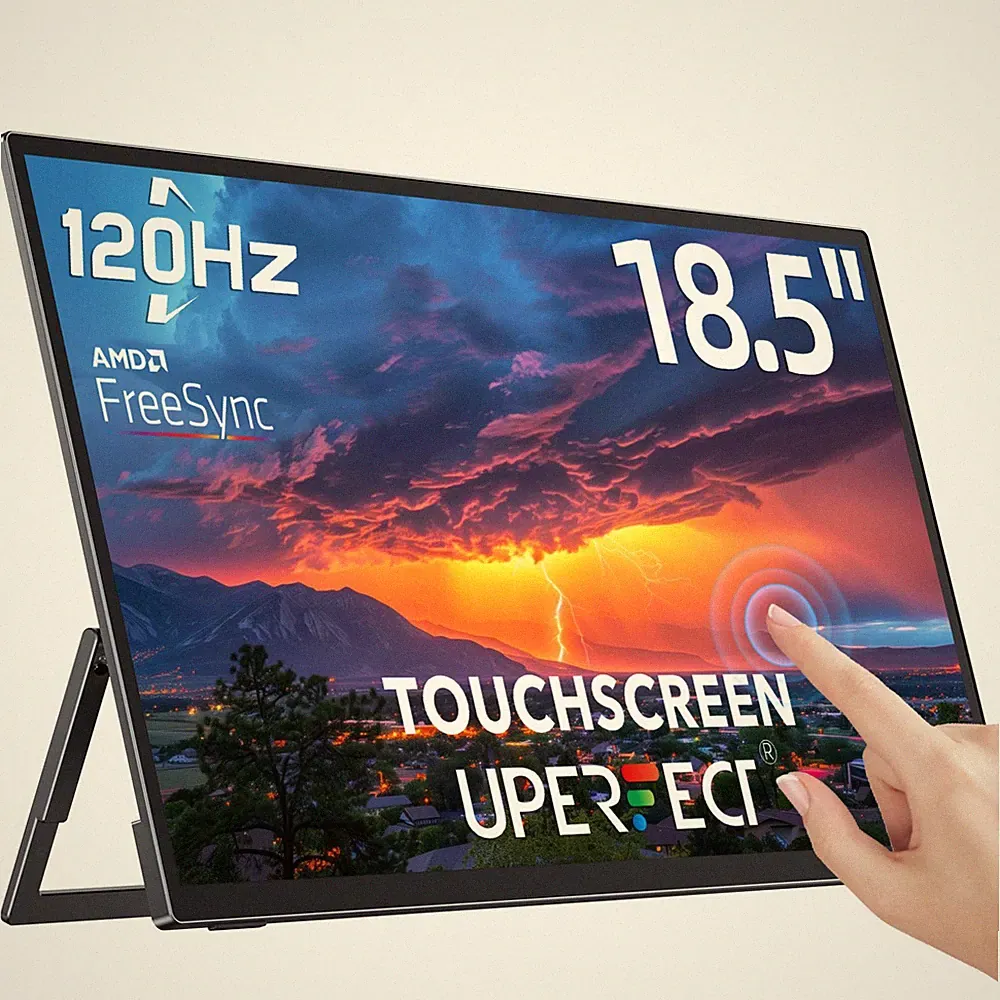 UPERFECT Touchscreen Monitor 120Hz Gaming Monitor 18.5" USB-C Portable Monitor