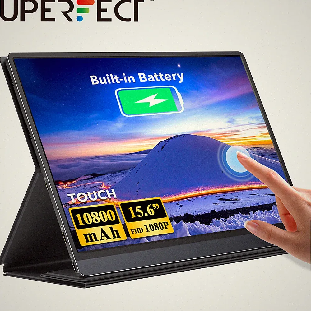 UPERFECT Touchscreen Monitor 15.6" 1920x1080 Portable Monitor Laptop PC Monitor