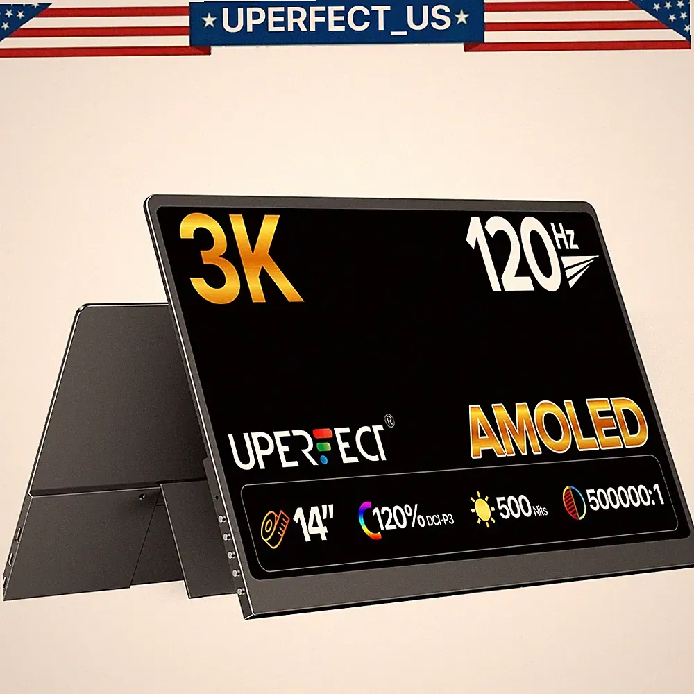 UPERFECT UColor O2 Mini 14" 3K OLED 120Hz Portable Monitor w/ VESA For Game PS5