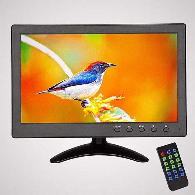 US Stk 10" Portable Small HDMI LCD Monitor for Laptop/TV,Build in speaker,Remote