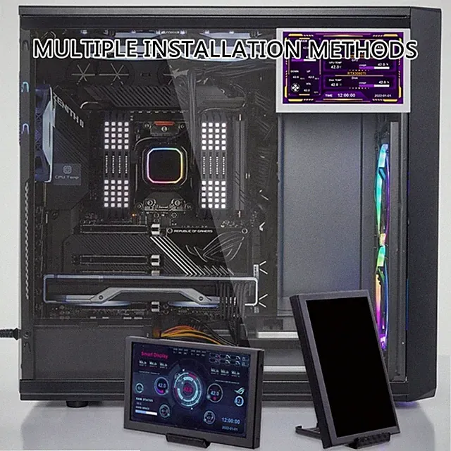 USB 5inch IPS Display PC Data Monitors Computer Temperature Screen with Type C
