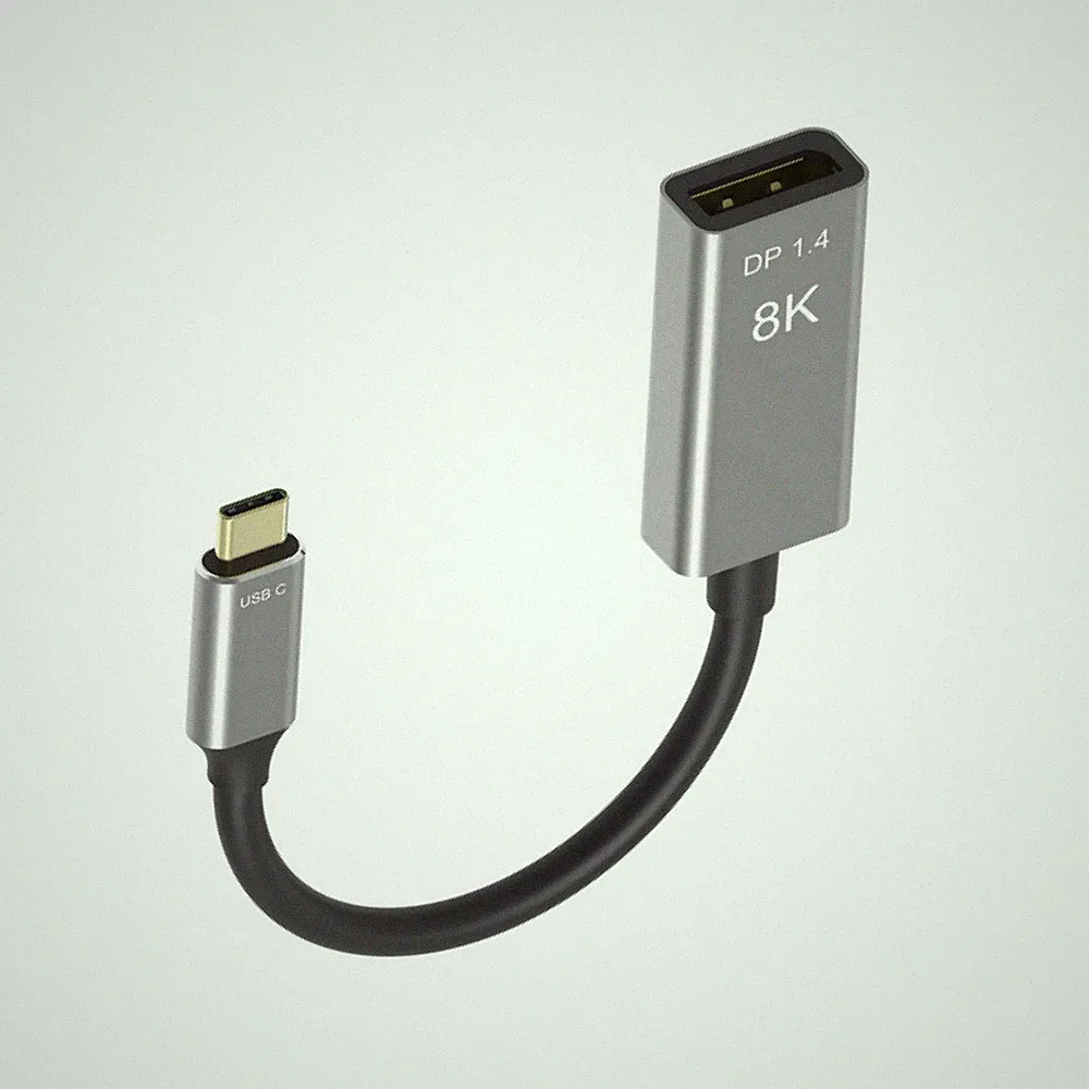 USB C to DisplayPort 1.4 8K Cable 8K@60Hz 4K@144Hz Male to Female Converter