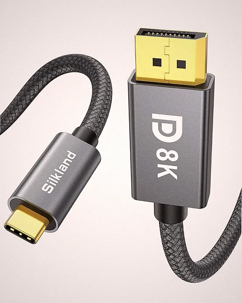 USB C to Displayport 1.4 Cable 8K@60Hz 4K@240Hz 6.6FT