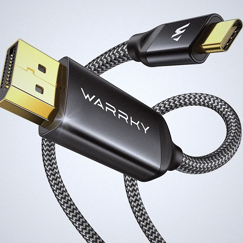 USB C to DisplayPort Cable 8K@60Hz 4K@240/144Hz [Gold-Plated Plug]