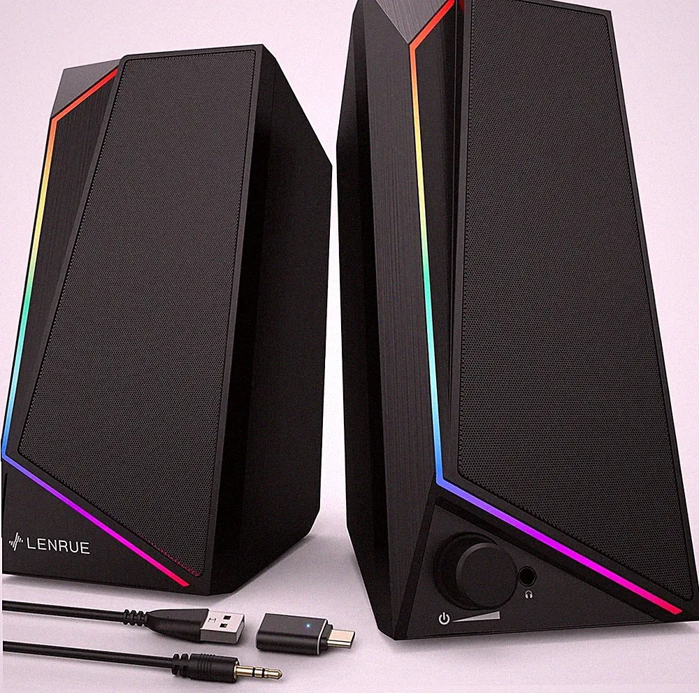 USB Powered Gaming Speakers for Computer Monitor Laptop PC Desktop
