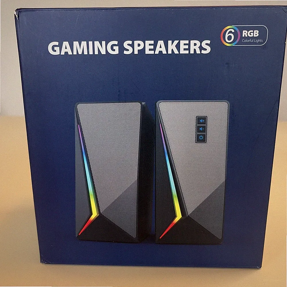 USB Powered RGB Gaming Speakers for Computer Monitor Laptop PC Desktop