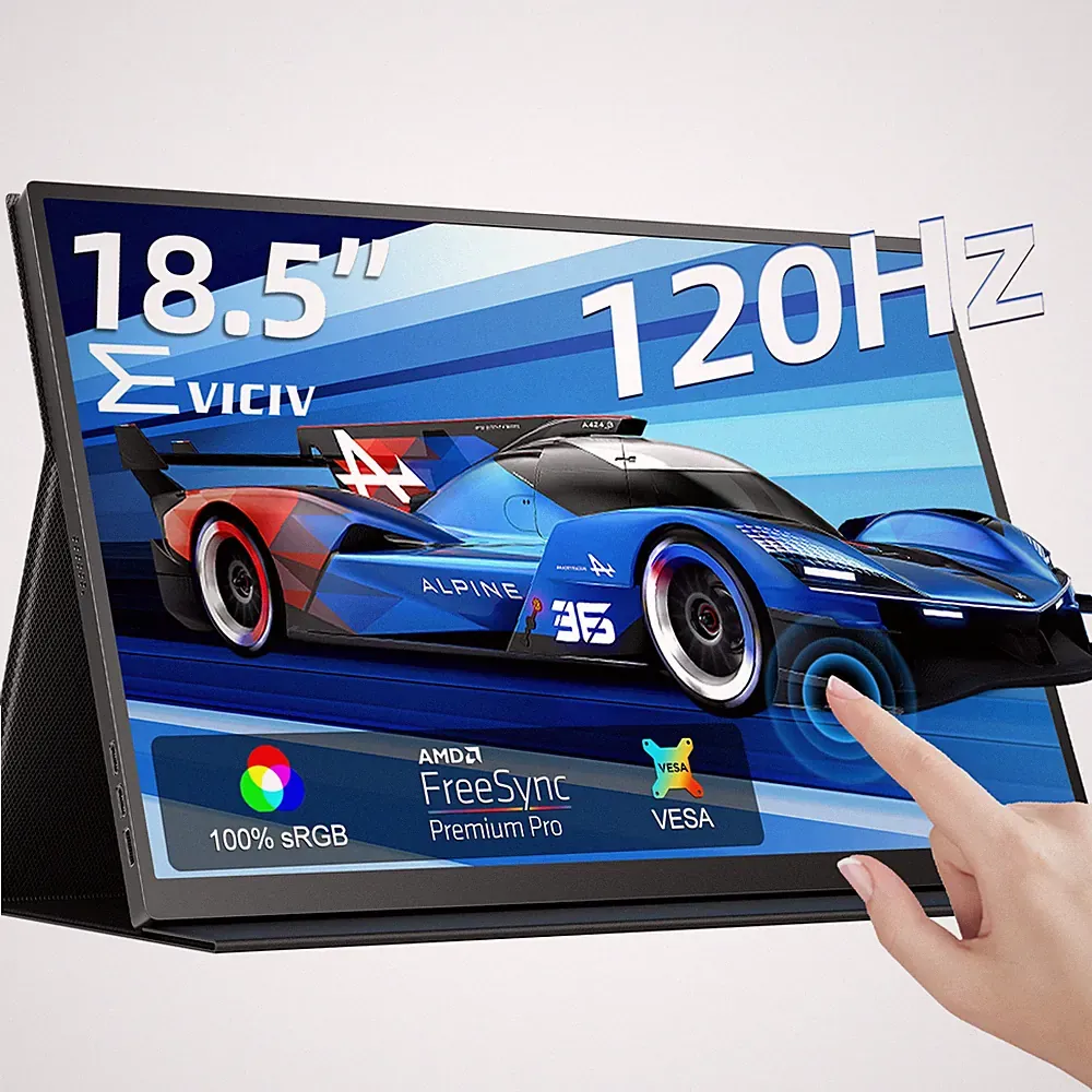 Used 18.5 120Hz Portable Monitor 1080P Touchscreen Gaming Display Switch Display