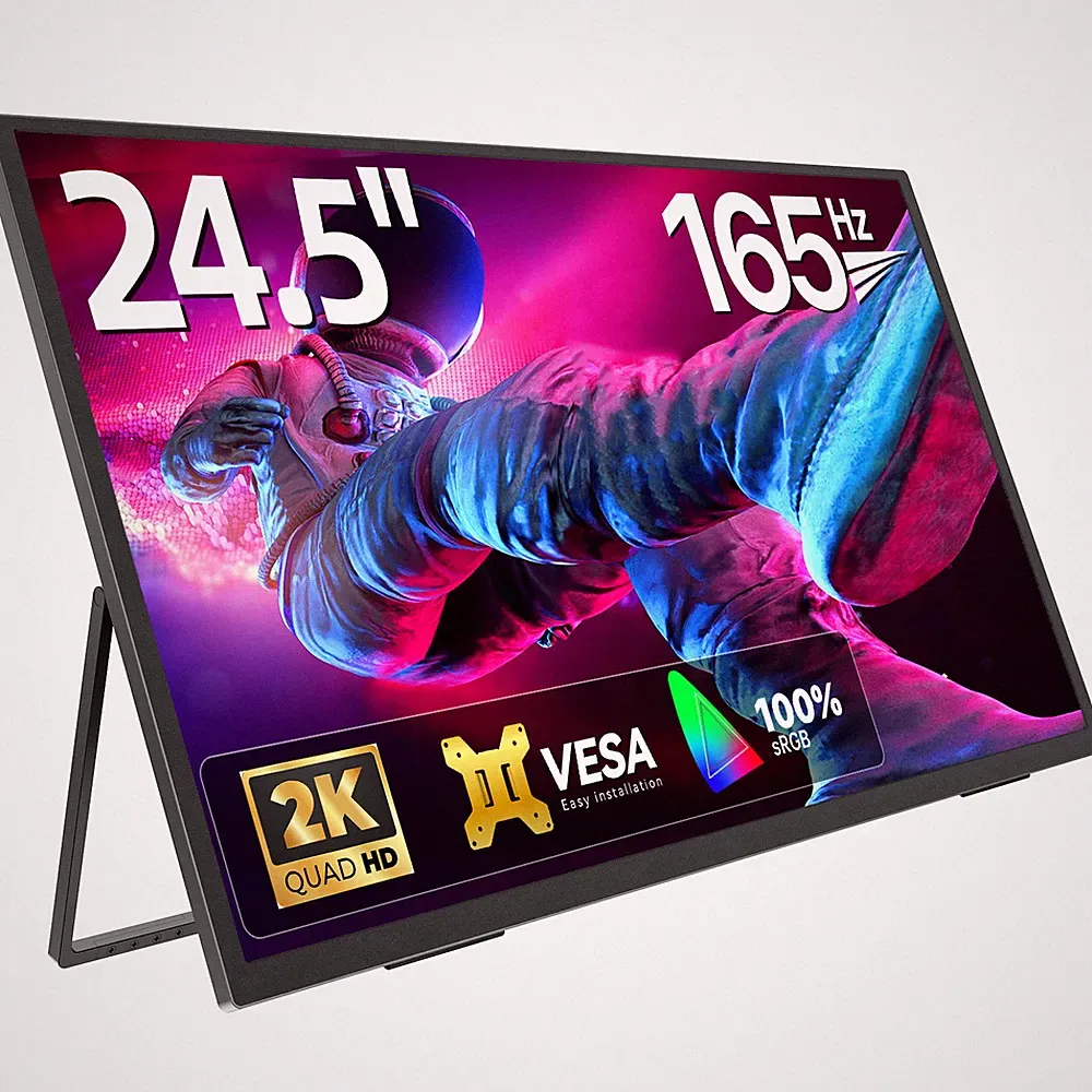 Used | 24.5" 2K Desktop Computer Monitor 165Hz Gaming Display Second Screen