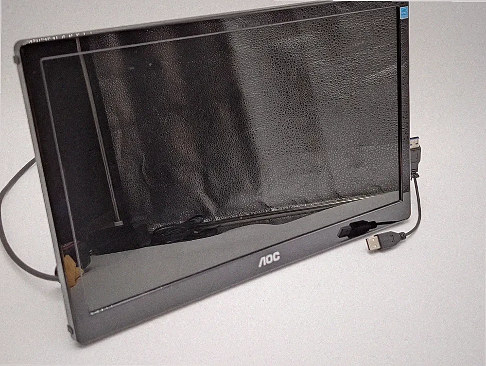 USED In VGC AOC E1659FWU 15.6” USB 3.0 LED Portable Monitor Gaming 156LM00005