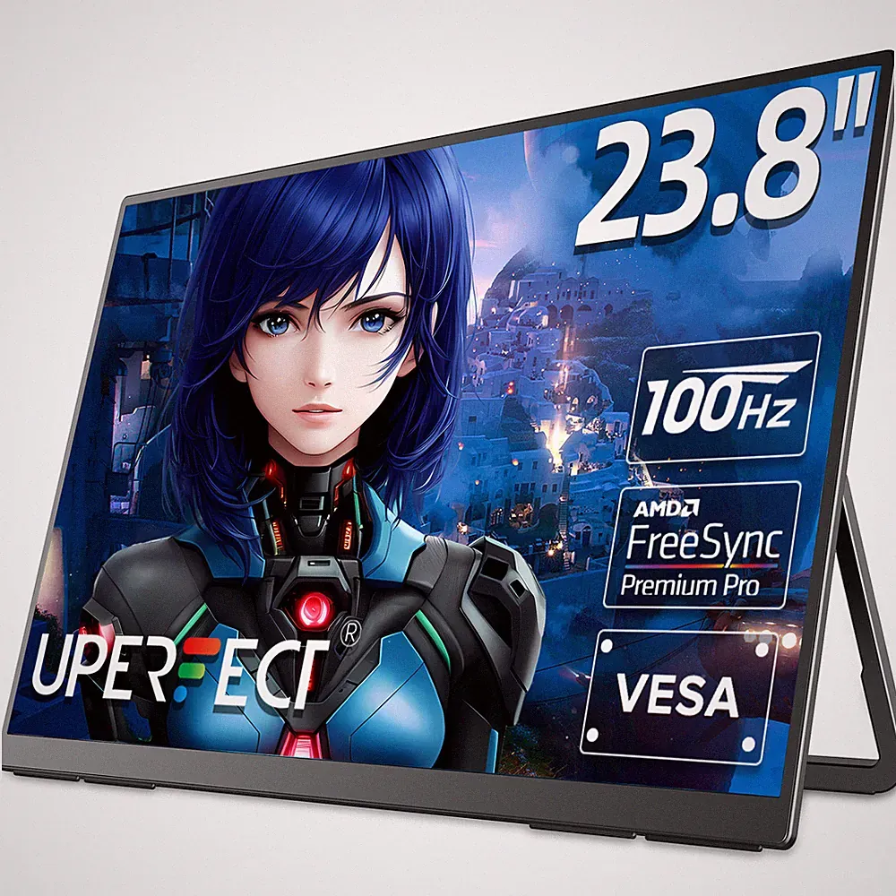 Used |UPERFECT 100Hz Portable Monitor 23.8" IPS HDMI USB C Monitor Gaming Screen