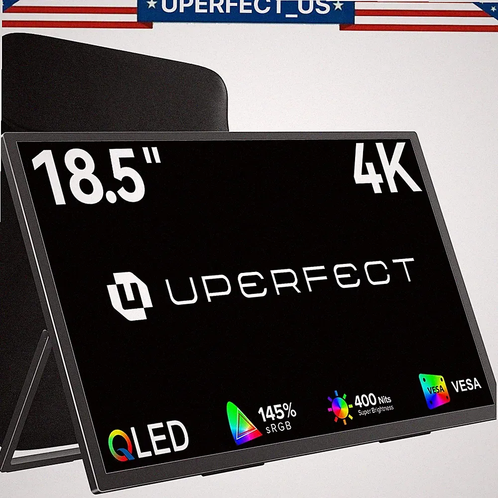 UXbox T118 - 18.5" Large Portable Gaming Monitor 4K Display For Starfield Xbox A