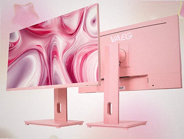 VAEG LYRA 27" FHD Pink Colour Gaming Monitor, 165Hz Refresh Rate, 1ms Response