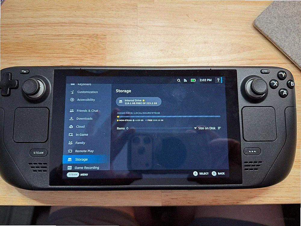 Valve Steam Deck Black 256GB LCD Gaming Monitor with Case