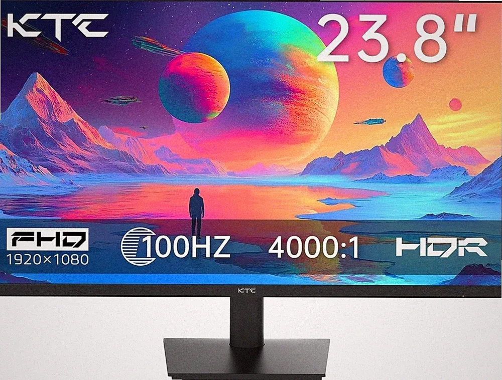 Versatile 24" Full HD Monitor with 100Hz Refresh Rate & Adjustable Tilt Design