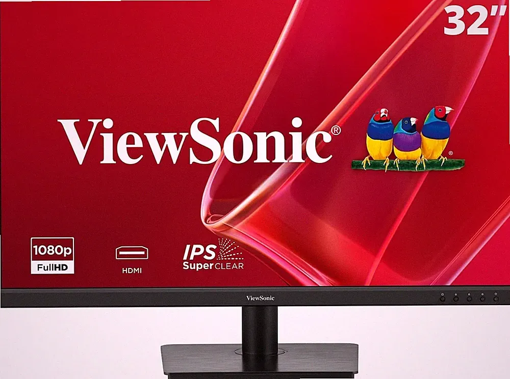 Versatile 32 Inch Frameless Monitor - HDMI & VGA Compatibility for Home/Office